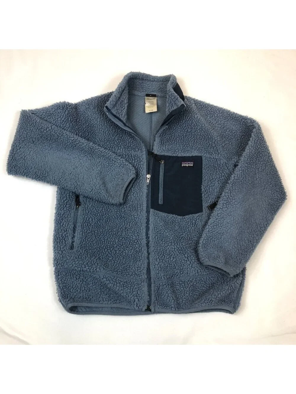 Patagonia Youth Retro-X Sherpa Fleece Full Zip Jacket Kids Size Large 12 11375